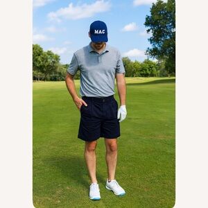 Jack Nicklaus Navy Blue Golf Shorts Men's Size 32